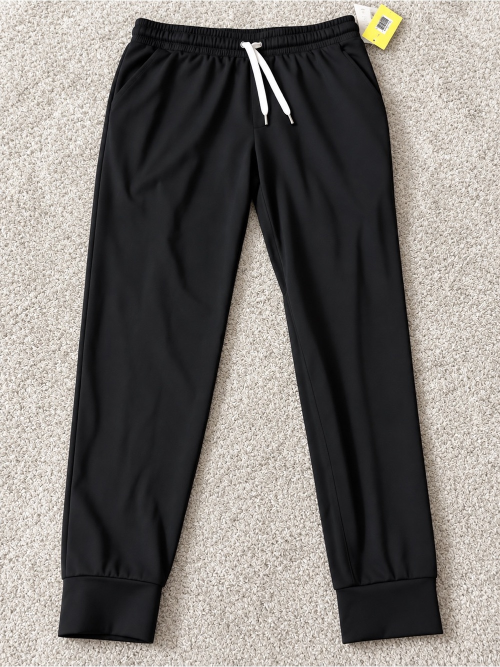 all in motion Black Joggers with White Drawstring